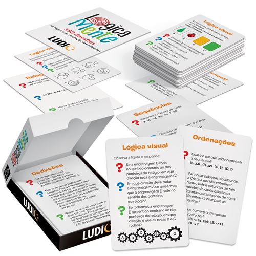 Jogo de Cartas: Logicamente - Jogo de Cartas - Ludic em Português | Sig Toys - Image 2