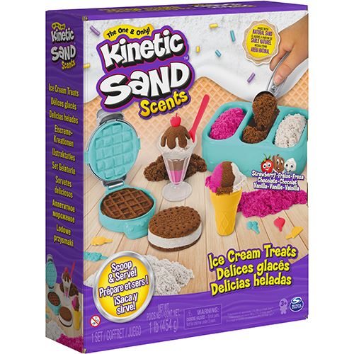 Jogo de Plasticina Kinetic Sand - Delicias Geladas - Spin Master