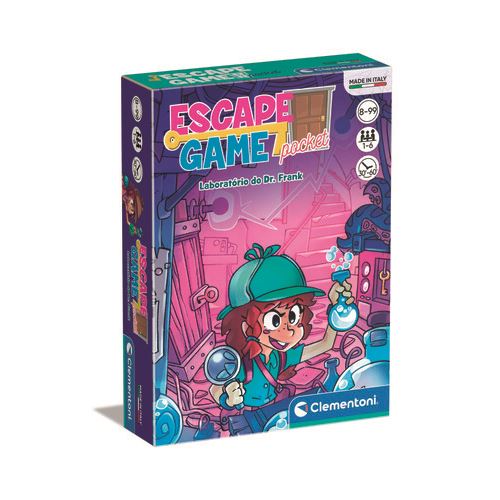 Jogo de Tabuleiro Escape Game Pocket: Laboratório do Dr. Frank - Clementoni