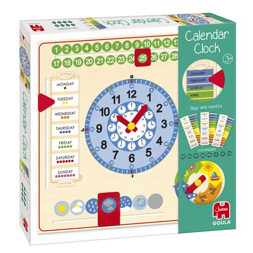 Jogo do Relógio Calendário - Jumbo Goula | Diset