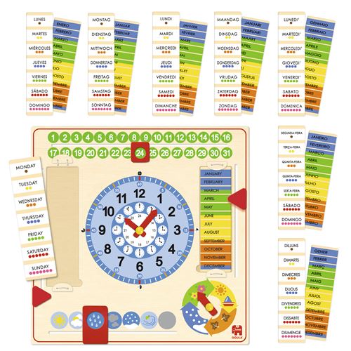Jogo do Relógio Calendário - Jumbo Goula | Diset - Image 3
