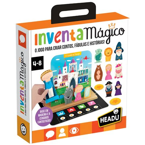Jogo Inventa Mágico - Cria Contos, Fábulas e Histórias! - Headu | Sig Toys