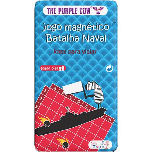 Jogo Magnético Batalha Naval - The Purple Cow | Sig Toys