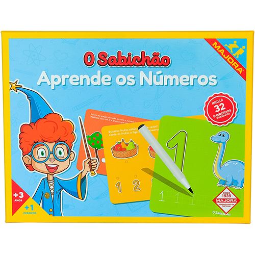 Jogo O Sabichão: Aprende os Números - Majora | Concentra