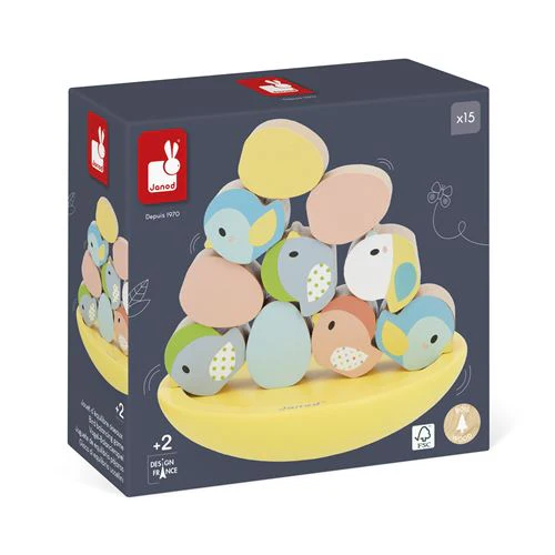 Jogo Pure Equilíbrio dos Pássaros - 15 Peças - Janod