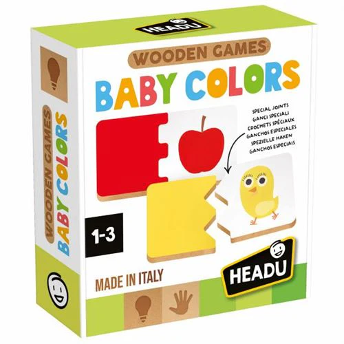 Jogo Wooden Games Baby: Colors - Headu | Sig Toys
