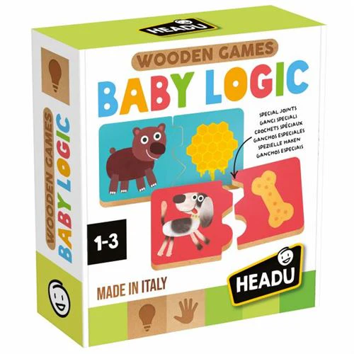 Jogo Wooden Games Baby: Logic - Headu | Sig Toys