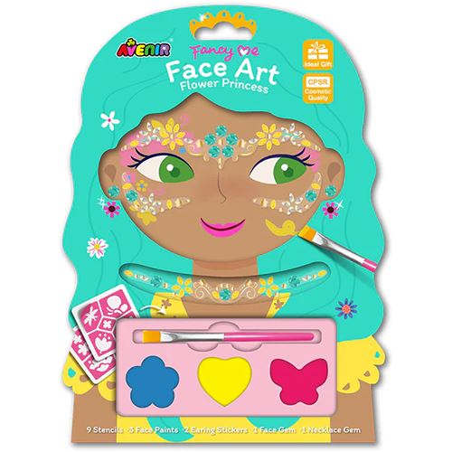 Kit Artes Faciais - Face Art Flower Princess - Avenir | Sig Toys