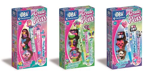 Kit Idea Canetas Personalizáveis DIY - Create Your Pens - Versão 1 - Clementoni - Envio Aleatório