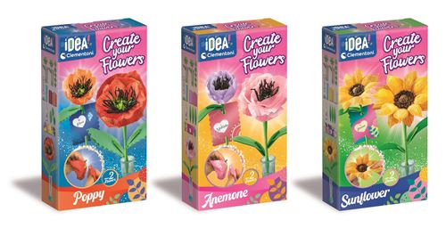 Kit Ideia Flores Personalizáveis DIY -  Create Your Candles - Clementoni - Envio Aleatório