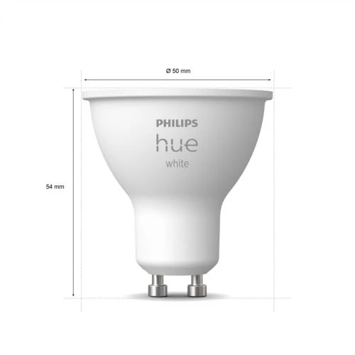 Lâmpada Philips Hue 5.2W GU10 - Branco - Pack 2 Unidades - Image 3