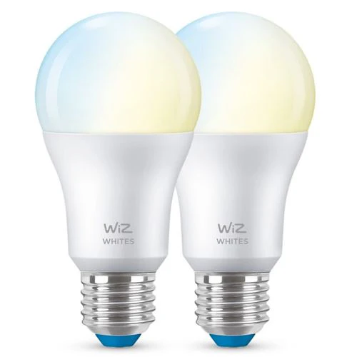 Lâmpada Smart WiZ TW LED Wi-Fi 8W A60 E27 Pack 2 Unidades