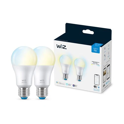 Lâmpada Smart WiZ TW LED Wi-Fi 8W A60 E27 Pack 2 Unidades - Image 2