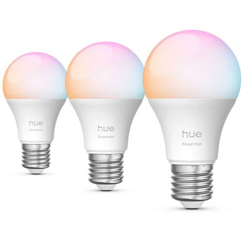 Lâmpadas LED Philips Hue 8W A60 E27 - Pack 3 Unidades