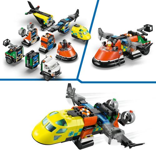LEGO® City 60505 - Combinação de Avião, Camião de Assistência e Hovercraft - Image 4