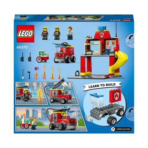 LEGO City Quartel e Camião dos Bombeiros 60375 - Image 9
