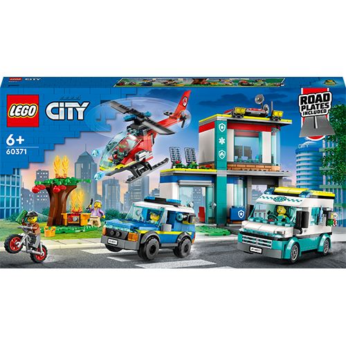 LEGO City Sede dos Veículos de Emergência 60371