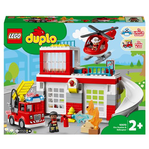 LEGO DUPLO Town 10970 Quartel dos Bombeiros e Helicóptero