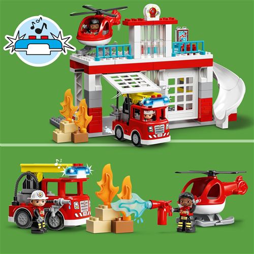 LEGO DUPLO Town 10970 Quartel dos Bombeiros e Helicóptero - Image 6