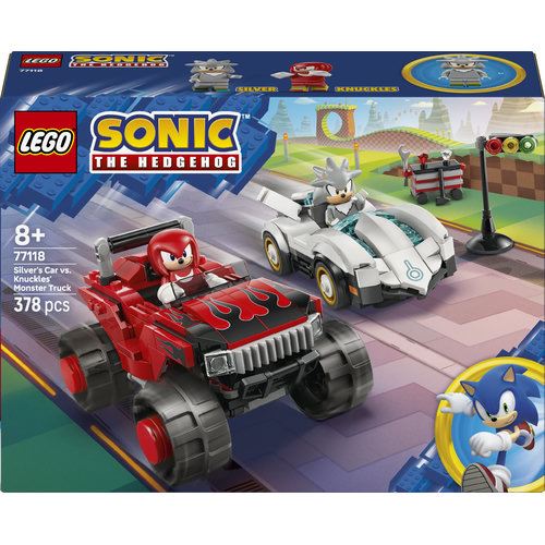 LEGO® Sonic 77118 - Carro do Silver contra Monster Truck do Knuckles