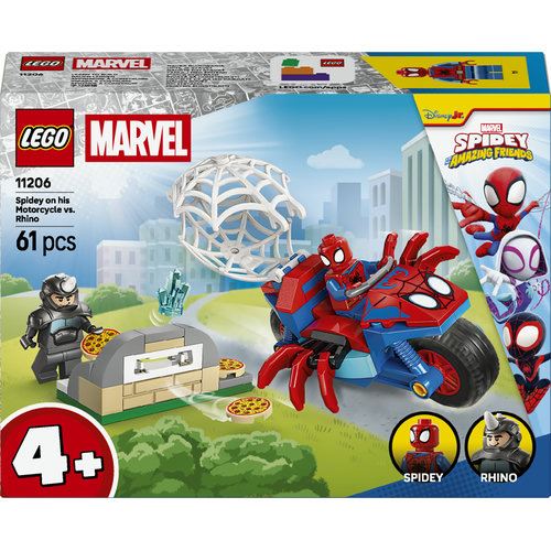 LEGO® Spidey 11206 - Spidey na sua Mota Contra Rhino