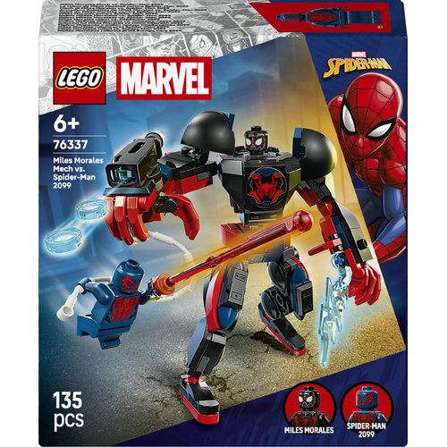 LEGO® Super Heroes 76337 - Robô do Miles Morales Contra Spider-Man 2099
