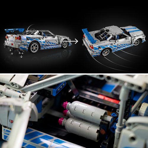 LEGO® Technic 42210 - Velocidade Furiosa Carro Nissan Skyline GT-R | R34 - Image 6