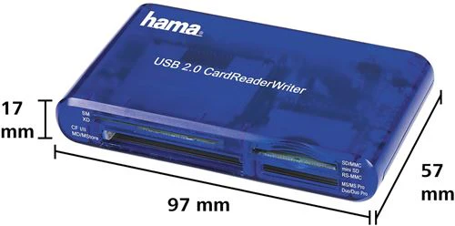 Leitor de Cartões Hama C55348 35-em-1 V2 (SD/CF/MS/xD/SM) - Image 4