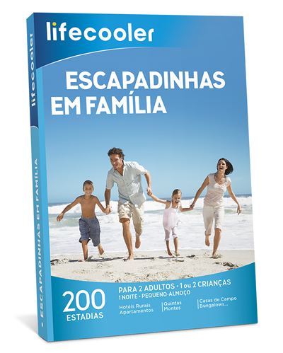 Lifecooler 2022 - Escapadinhas em Família | 200 Estadias 1 Noite + Pequeno-Almoço para 2 Adultos + 1 ou 2 Crianças
