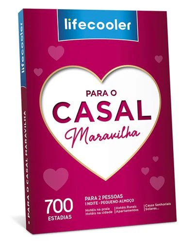 Lifecooler 2022 - Para o Casal Maravilha | 700 Estadias 1 Noite + Pequeno-Almoço para 2 Pessoas