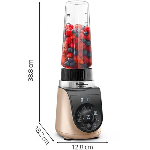 Liquidificadora Moulinex LM190AF0 Blend Up | 0.7 L | 1000 W | Rosa Dourado - Image 8