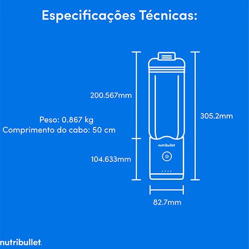 Liquidificadora Portátil Nutribullet NBP013GR Flex - Verde - Image 8