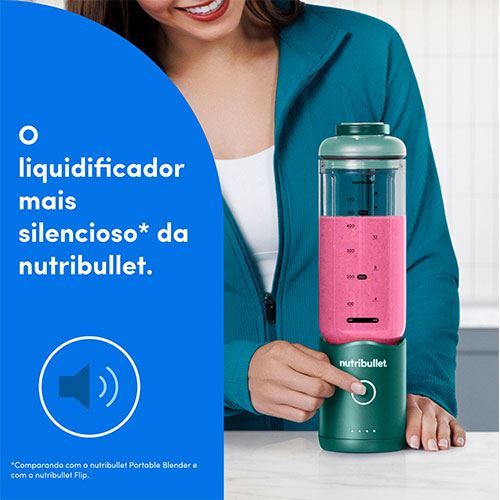 Liquidificadora Portátil Nutribullet NBP013GR Flex - Verde - Outlet - Grade A - Image 8