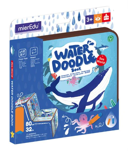 Livro de Pintura com Água: Mundo Marinho - MierEdu | Sig Toys - Image 2