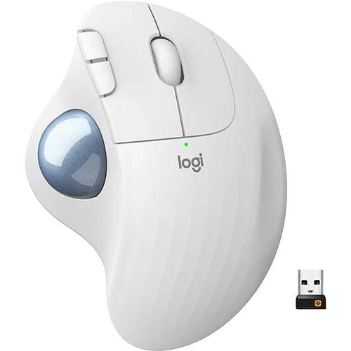 Rato Bluetooth Logitech Ergo M575 Trackball - Branco