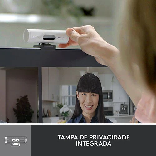 Webcam Logitech Brio 500 - FHD - Branco - Image 6