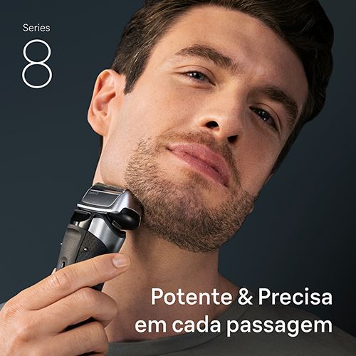 Máquina de Barbear Braun S8 8617 S - Prateado - Image 3