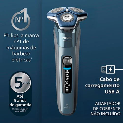 Máquina de Barbear Philips Shaver Series 7000 S7882/55 - Azul Glaciar - Image 2
