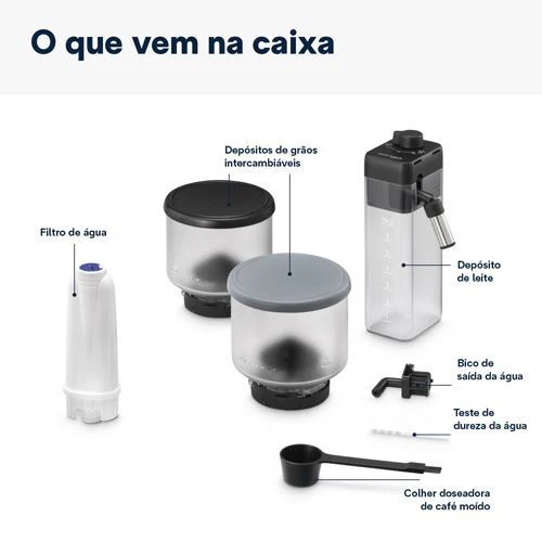Máquina de Café Automática com Moinho Delonghi Rivelia Exam 440.55.B - Preto - Outlet - Grade A - Image 5