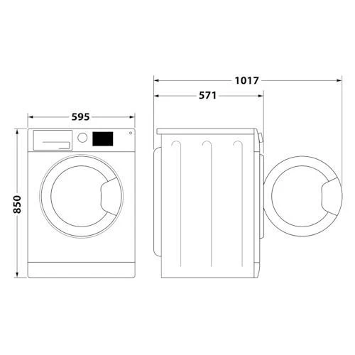 Máquina de Lavar Roupa Whirlpool FFB 7469 BV PT | 7 Kg | 1400 RPM | a | Branco - Outlet - Grade B - Image 4