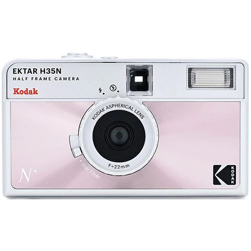Máquina Fotográfica Analógica de Rolo Kodak Ektar H35N Flash 35mm - Rosa