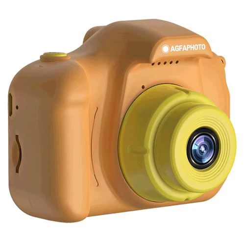 Máquina Fotográfica Compacta para Crianças Agfa Realikids Cam Mini - Laranja Amarelo