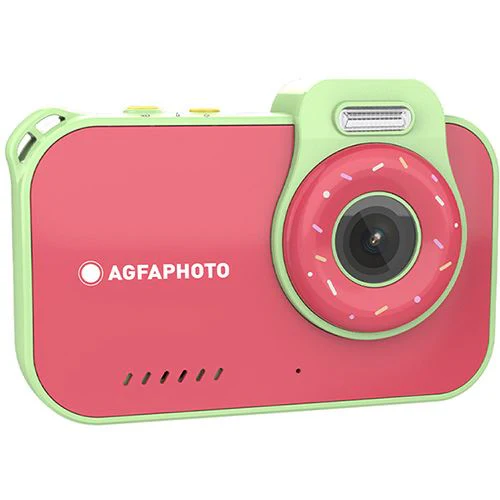 Máquina Fotográfica para Crianças AgfaPhoto Realikids Cam Waterproof 2 - Rosa