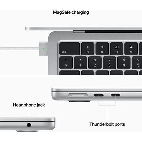 MacBook Air 13'' | 2022 | M2 | 8GB | 256GB SSD | GPU 8-core | Prateado | Recondicionado - REtech - Grade A - Image 6