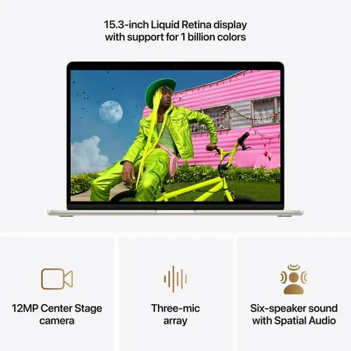 MacBook Air 15'' | 2026 | M5 10-core | 16GB | 512GB SSD | GPU 10-core - Luz das estrelas - Image 5