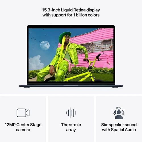 MacBook Air 15'' | 2026 | M5 10-core | 24GB | 1TB SSD | GPU 10-core - Meia-noite - Image 5