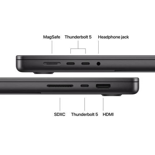 MacBook Pro 16'' | 2026 | M5 Max 18-core | 36GB | 2TB SSD | GPU 32-core - Preto sideral - Image 7