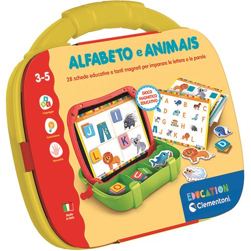 Mala Magnética: Alfabeto e Animais - Education Clementoni