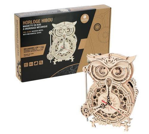 Maquete Relógio 2 em 1 coruja