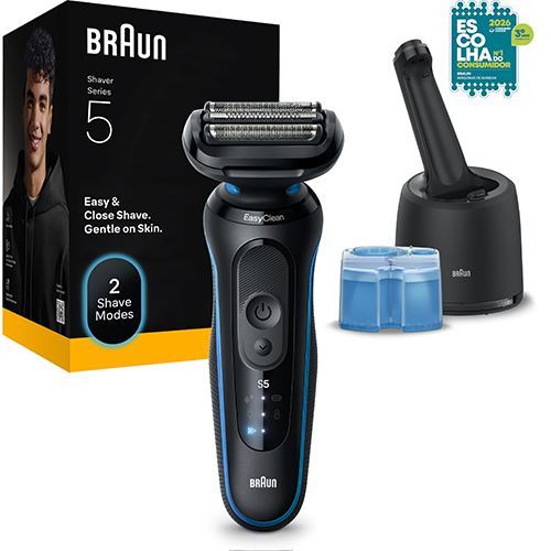 Máquina de Barbear Braun S5 52-B7000 CC - Azul - Outlet - Grade A - Image 3